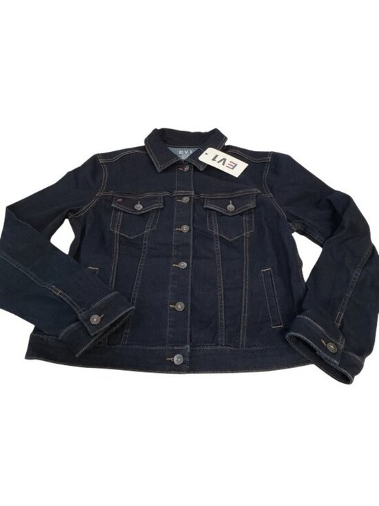 EV1 Jackets & Blazers - EV1 Womens Blue Jean Love Button Up Jacket Size Medium